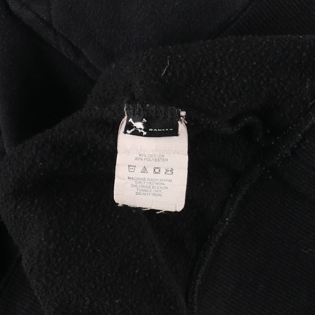 2000'S Oakley sweatshirt pullover hoodie, men's size M cotton black type Vintage Second Hand
