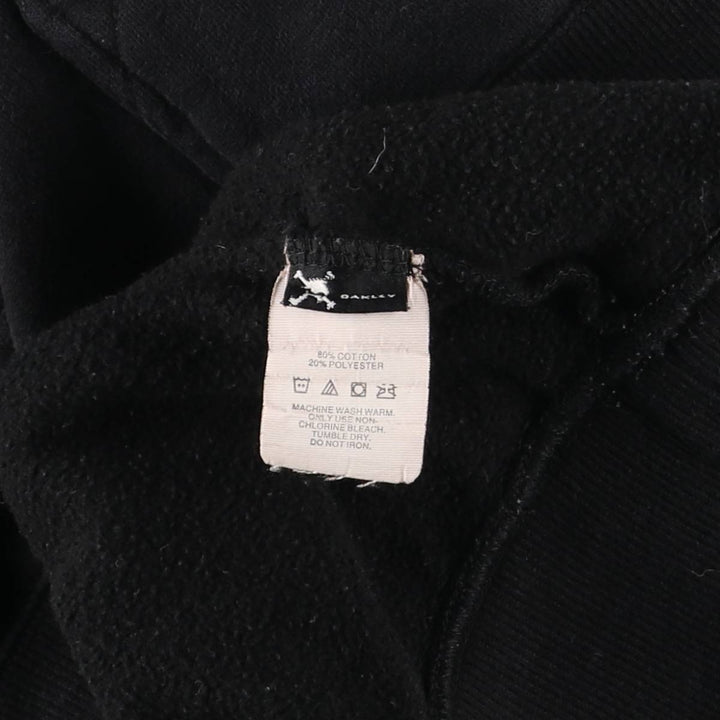 2000'S Oakley sweatshirt pullover hoodie, men's size M cotton black type Vintage Second Hand