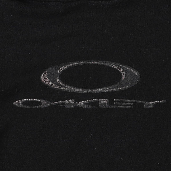 2000'S Oakley sweatshirt pullover hoodie, men's size M cotton black type Vintage Second Hand