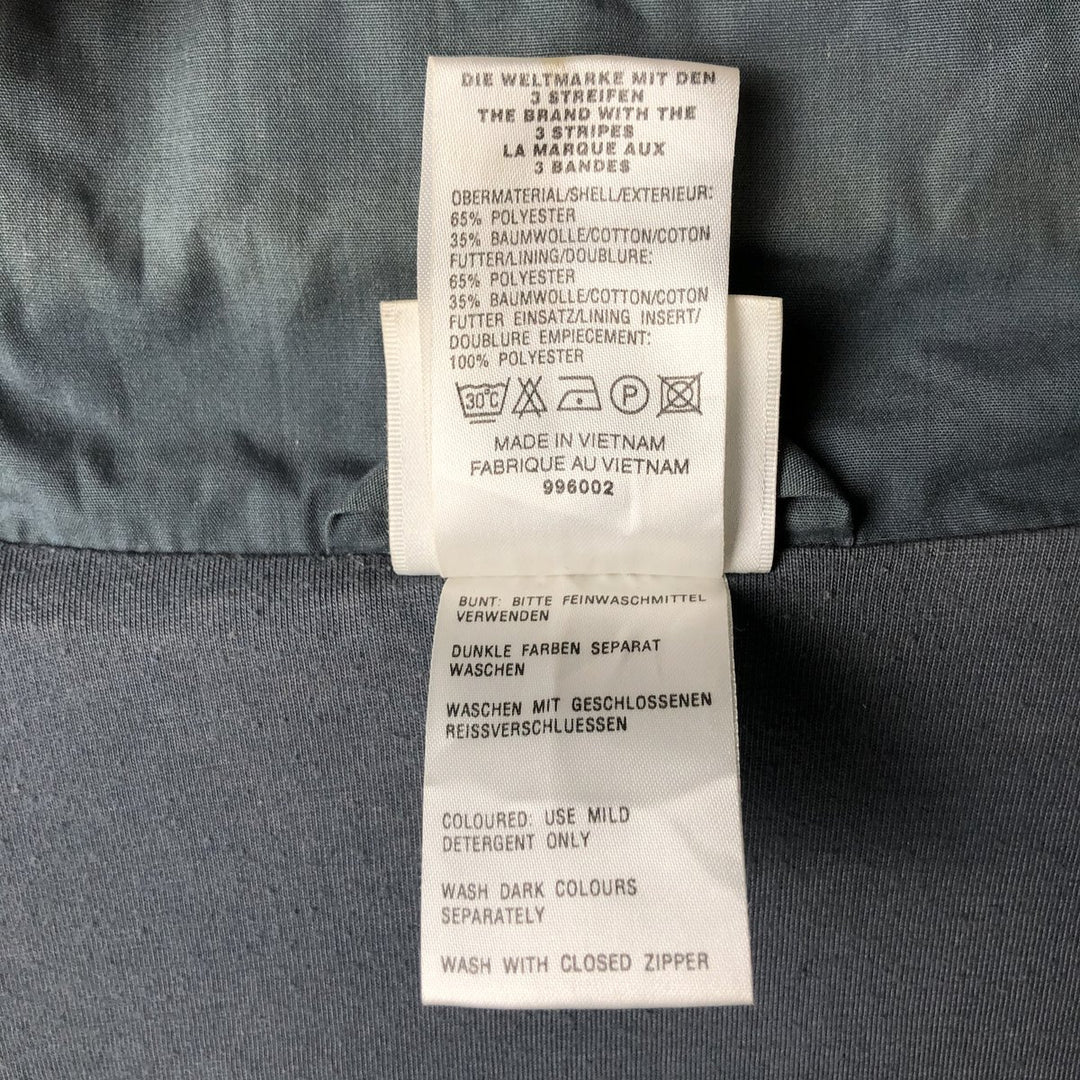 90'S Adidas Windbreaker Men's Size L Vintage polyester gray type Vintage Second Hand