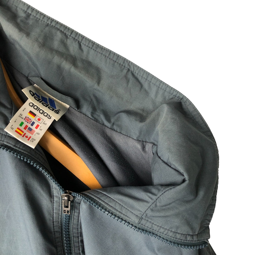 90'S Adidas Windbreaker Men's Size L Vintage polyester gray type Vintage Second Hand
