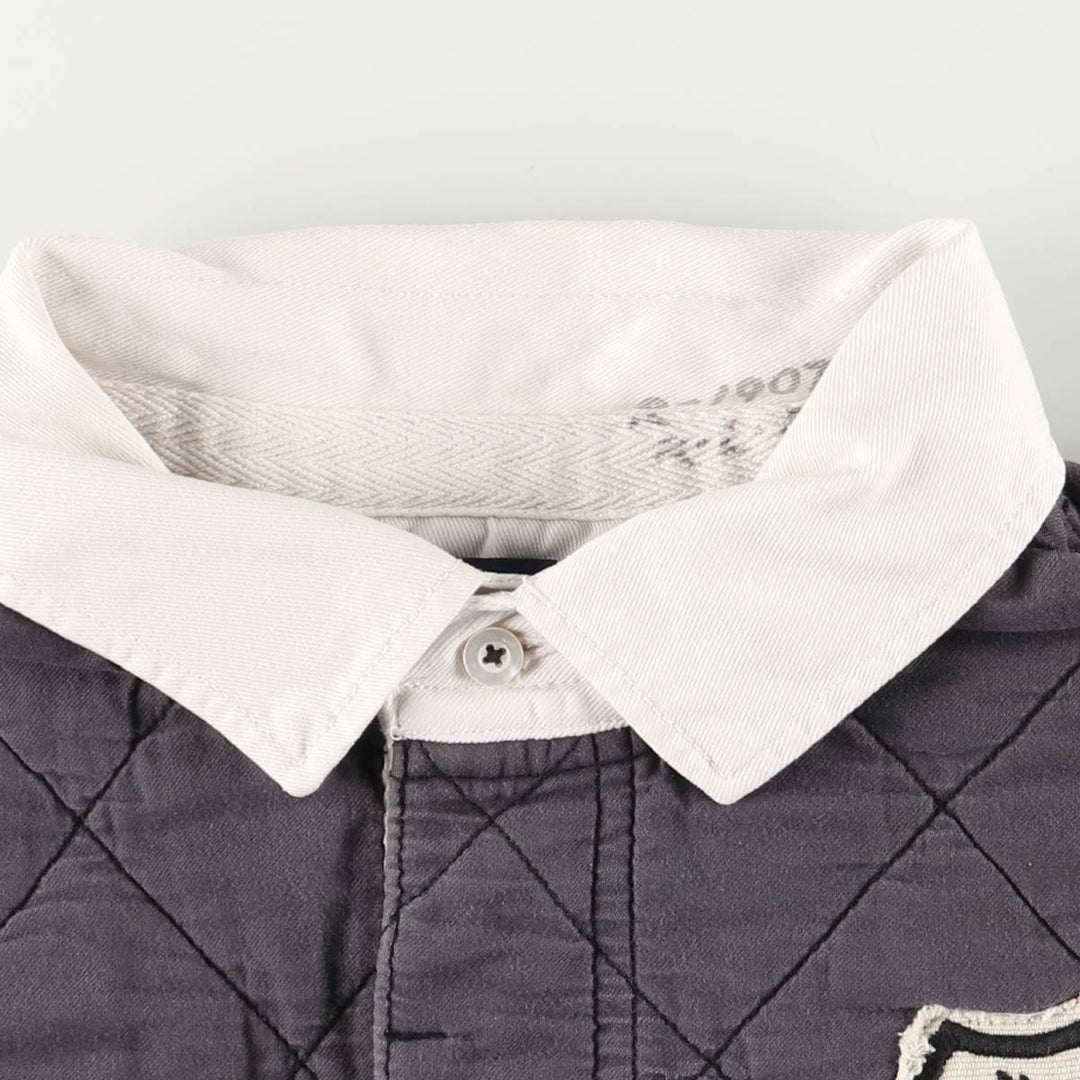 Ralph Lauren POLO RALPH LAUREN CUSTOM FIT long-sleeved rugby shirt, men's size M cotton Charcoal Vintage Second Hand