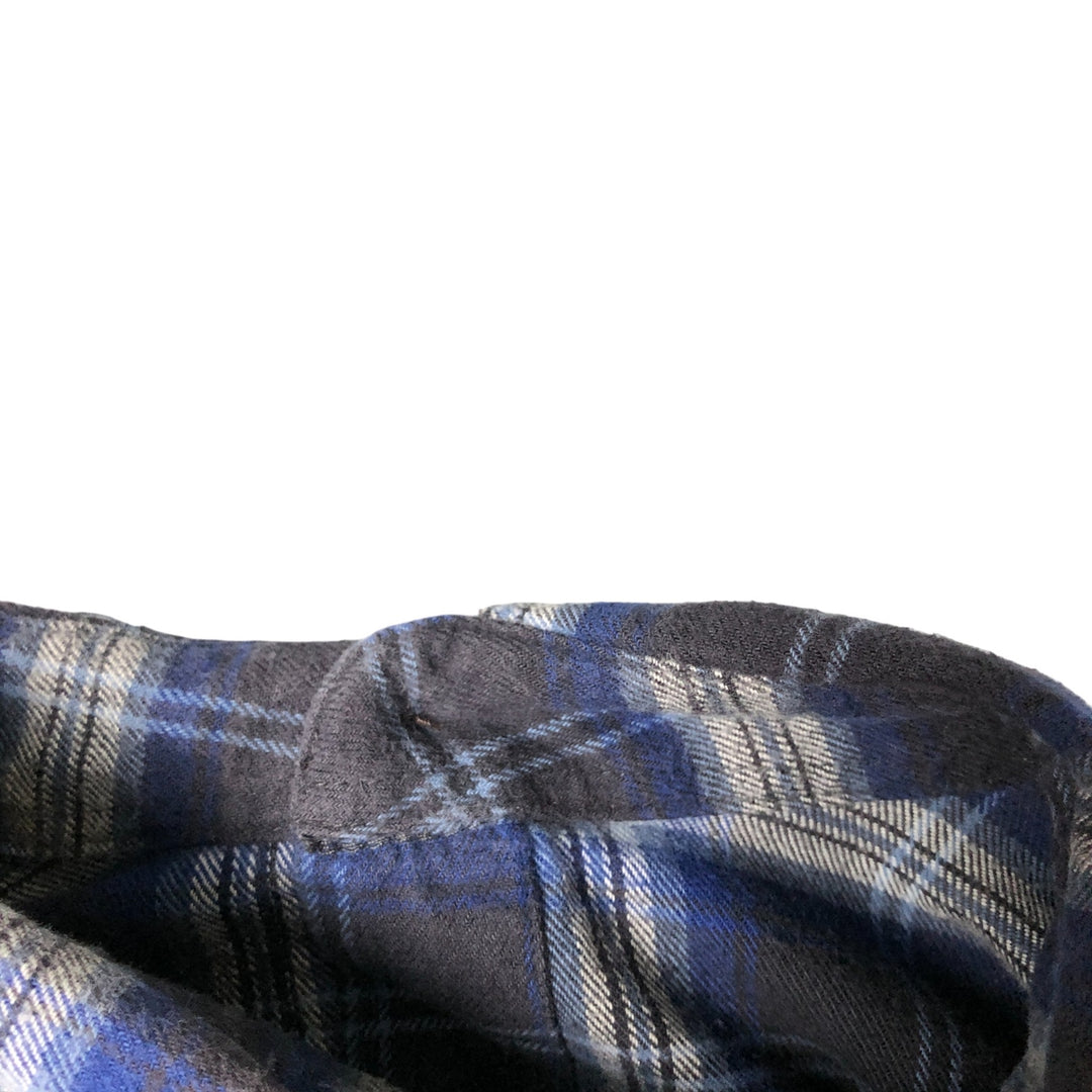90'S - Red Head Vintage Lightflannel Check Shirt, Men's Size L cotton navy blue type Vintage Second Hand