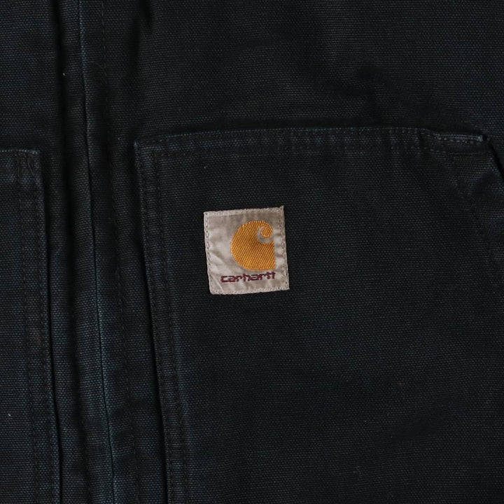 Carhartt Active Jacket, Loose Fit, Duck Full Zip Hoodie, Men's, Size XL cotton black type Vintage Second Hand