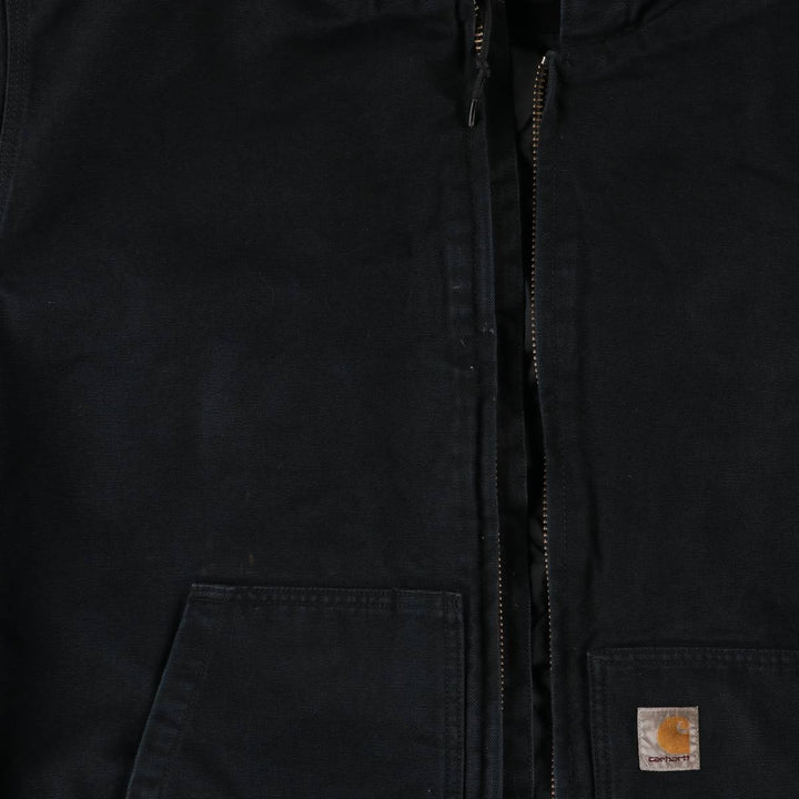 Carhartt Active Jacket, Loose Fit, Duck Full Zip Hoodie, Men's, Size XL cotton black type Vintage Second Hand