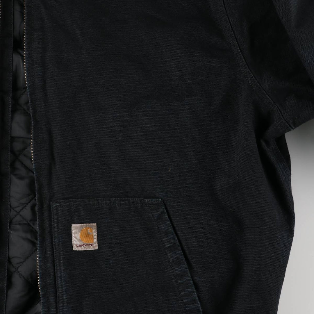 Carhartt Active Jacket, Loose Fit, Duck Full Zip Hoodie, Men's, Size XL cotton black type Vintage Second Hand