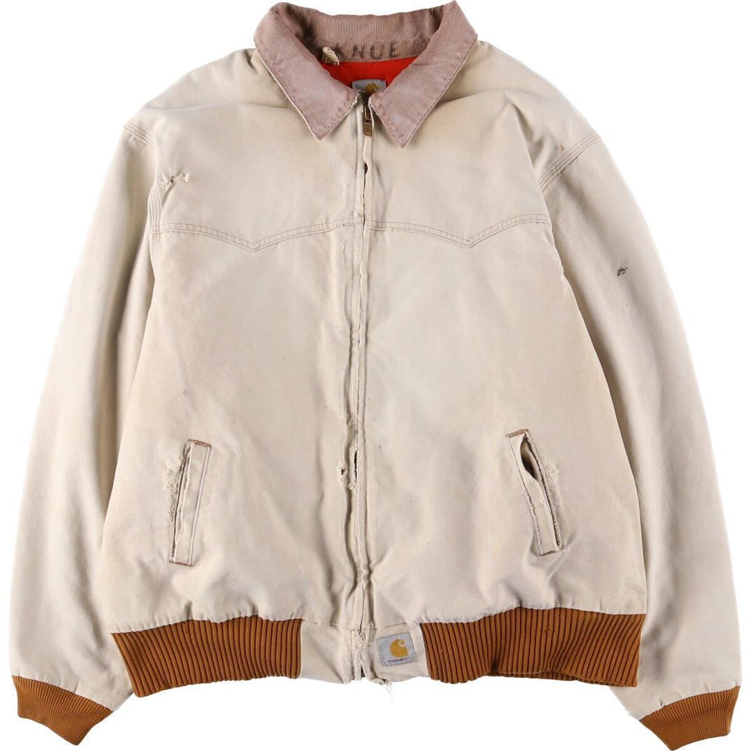 Carhartt Santa Fe Jacket, Duckwork Blouson, Men's XXL unclear unbleached Vintage Second Hand