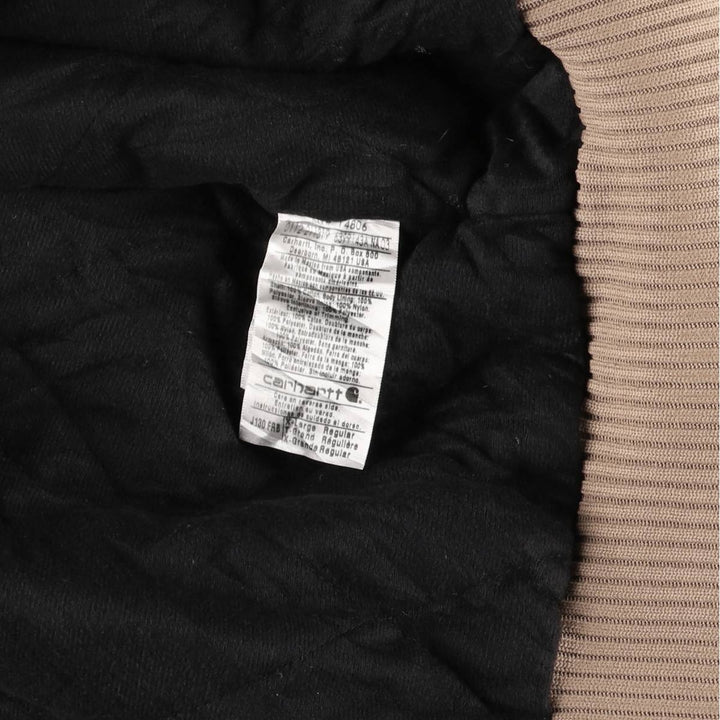 Carhartt Active Jacket, Padded Duck Full-Zip Hoodie, Men's XL cotton beige type brown Vintage Second Hand