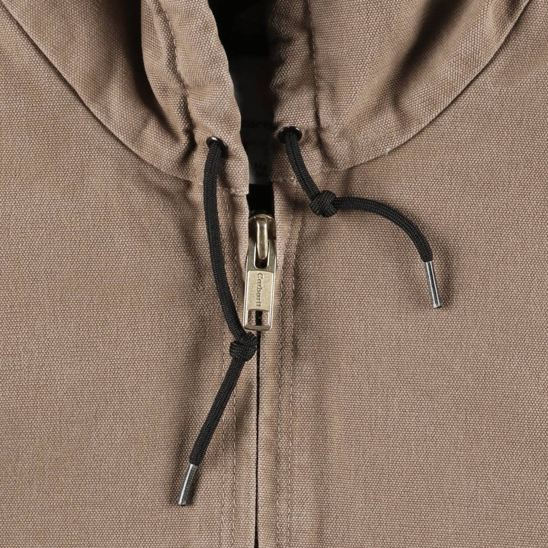 Carhartt Active Jacket, Padded Duck Full-Zip Hoodie, Men's XL cotton beige type brown Vintage Second Hand