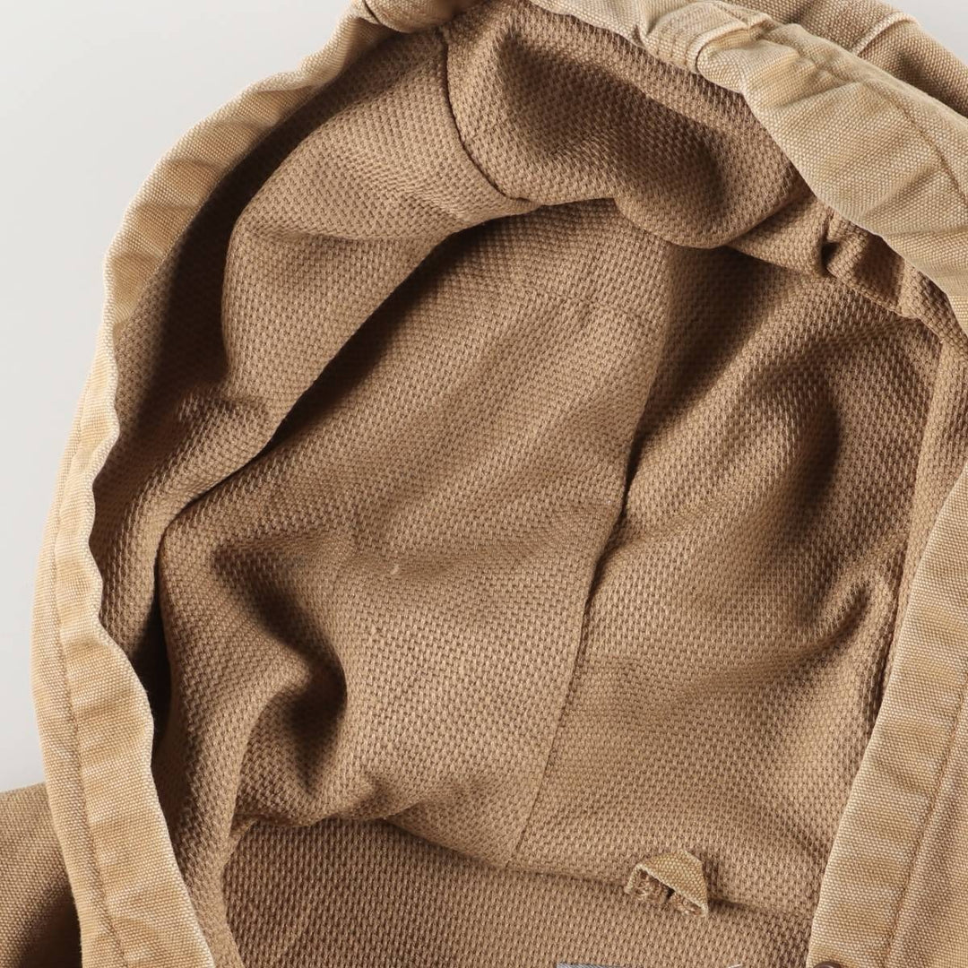 00'S Carhartt Active Jacket Duck Full Zip Parka Made in USA Men's XL cotton ocher yellow type Vintage Second Hand