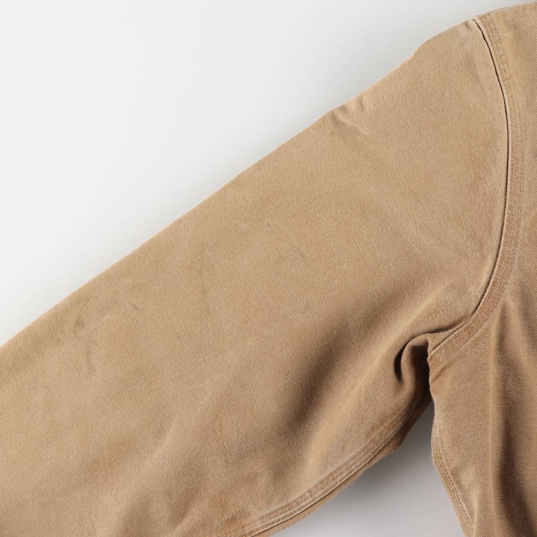 00'S Carhartt Active Jacket Duck Full Zip Parka Made in USA Men's XL cotton ocher yellow type Vintage Second Hand