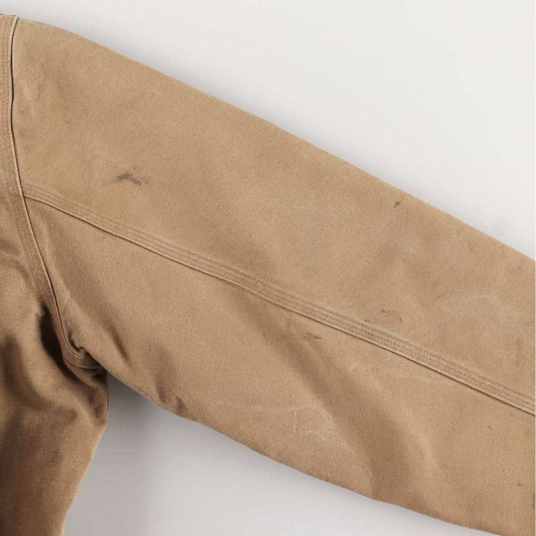 00'S Carhartt Active Jacket Duck Full Zip Parka Made in USA Men's XL cotton ocher yellow type Vintage Second Hand