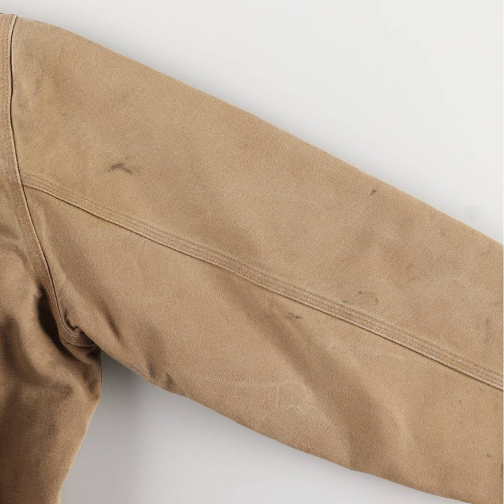 00'S Carhartt Active Jacket Duck Full Zip Parka Made in USA Men's XL cotton ocher yellow type Vintage Second Hand