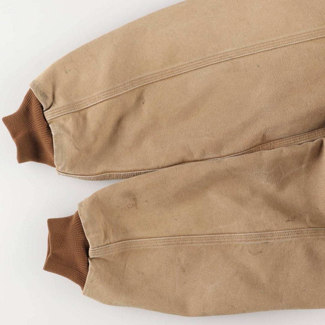 00'S Carhartt Active Jacket Duck Full Zip Parka Made in USA Men's XL cotton ocher yellow type Vintage Second Hand