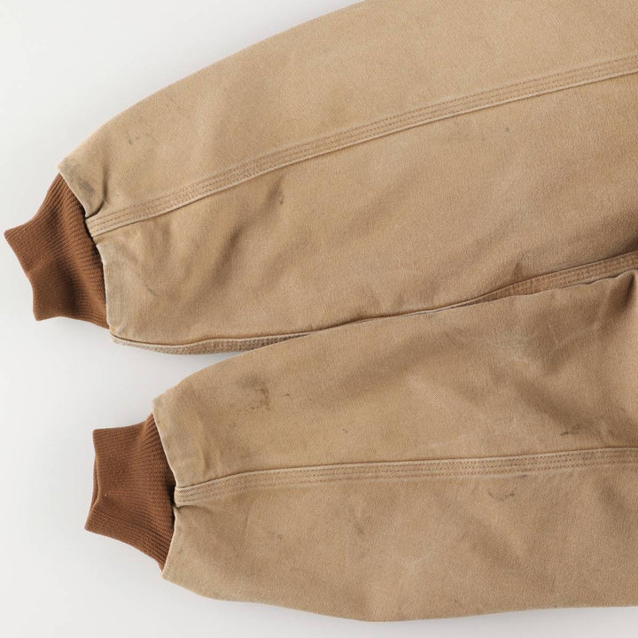 00'S Carhartt Active Jacket Duck Full Zip Parka Made in USA Men's XL cotton ocher yellow type Vintage Second Hand