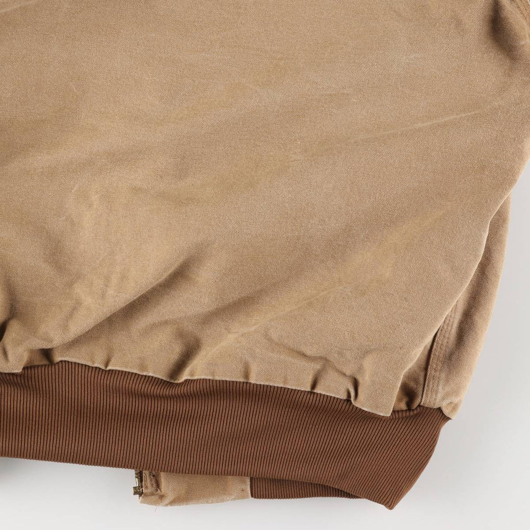 00'S Carhartt Active Jacket Duck Full Zip Parka Made in USA Men's XL cotton ocher yellow type Vintage Second Hand