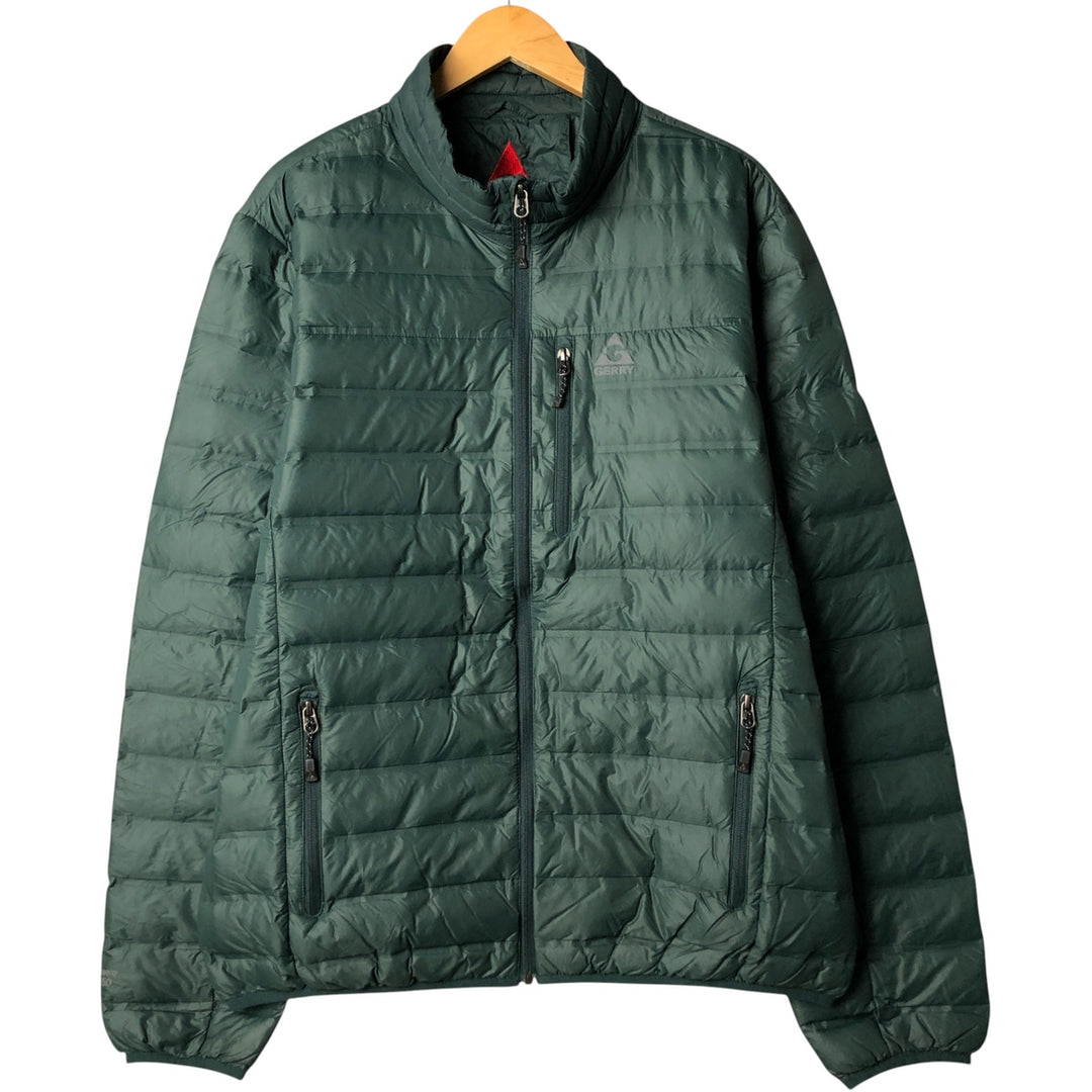 Gerry 650 Fill Power Down Jacket, Men's XL Nylon green type Vintage Second Hand