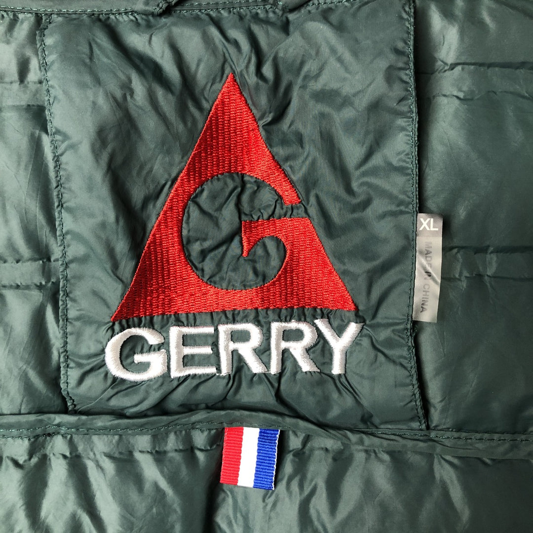 Gerry 650 Fill Power Down Jacket, Men's XL Nylon green type Vintage Second Hand