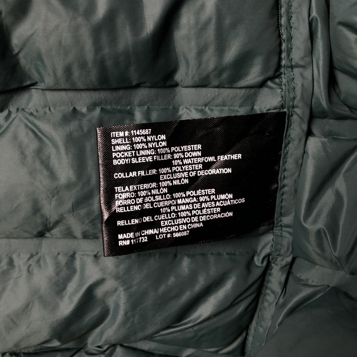 Gerry 650 Fill Power Down Jacket, Men's XL Nylon green type Vintage Second Hand
