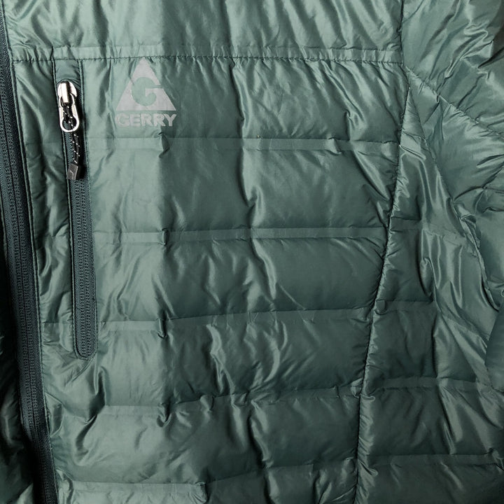 Gerry 650 Fill Power Down Jacket, Men's XL Nylon green type Vintage Second Hand