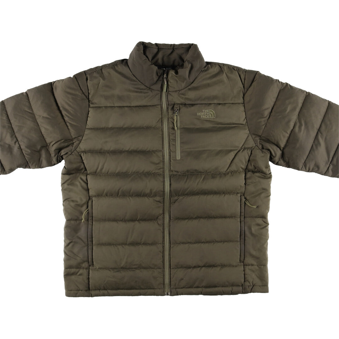 The North Face Aconcagua Jacket, 550 Fill Power Goose Down Jacket, Men's XL polyester Khaki type Vintage Second Hand