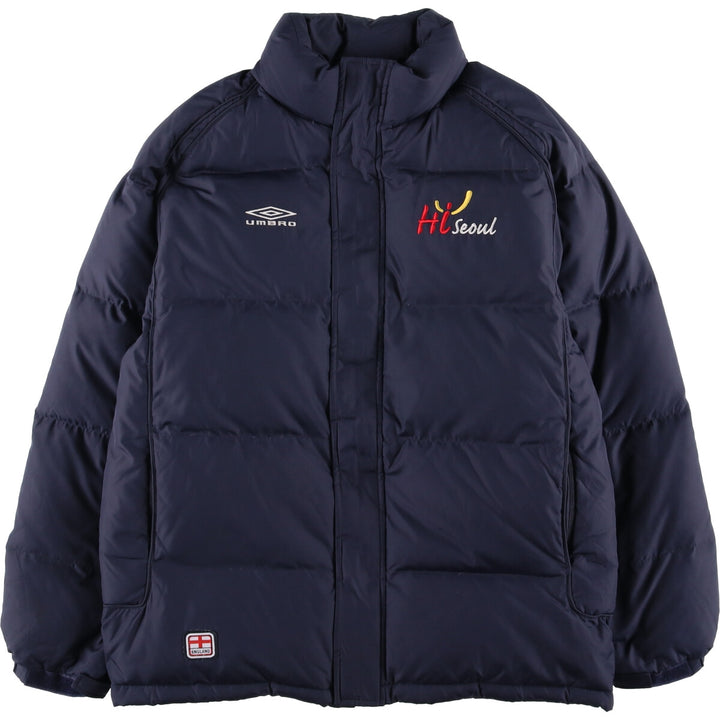 Umbro Down Jacket, Men's Size L polyester navy blue type Vintage Second Hand