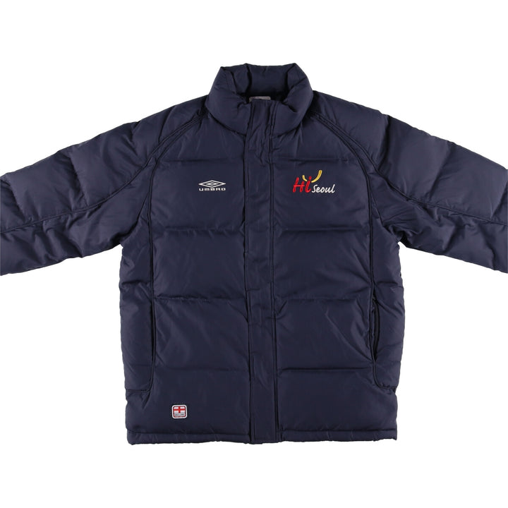 Umbro Down Jacket, Men's Size L polyester navy blue type Vintage Second Hand