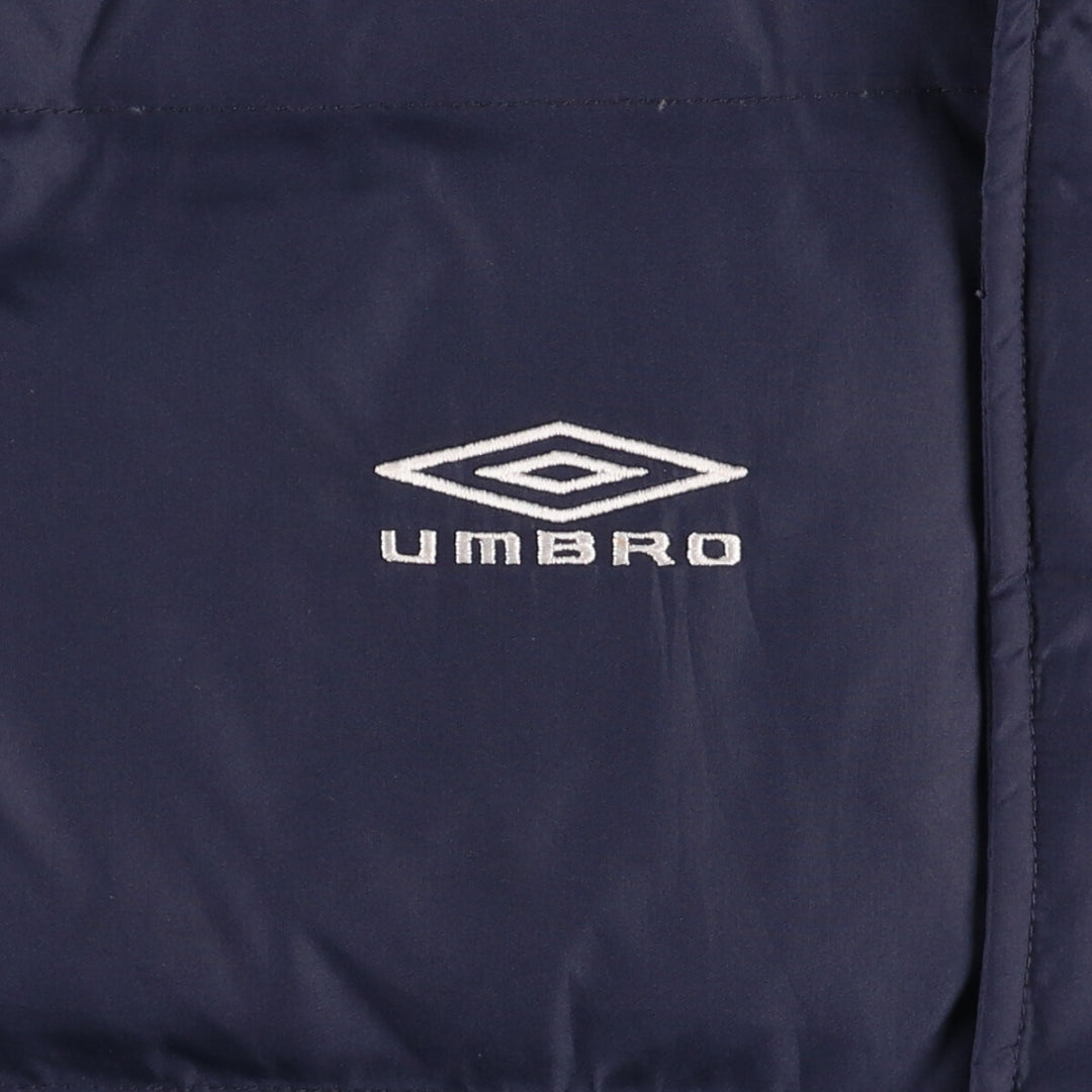 Umbro Down Jacket, Men's Size L polyester navy blue type Vintage Second Hand