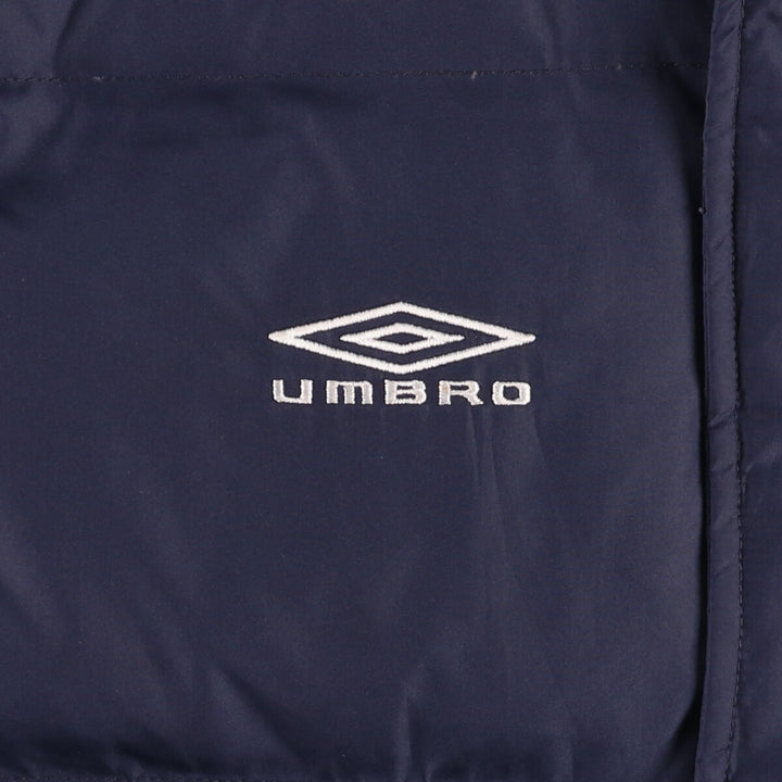 Umbro Down Jacket, Men's Size L polyester navy blue type Vintage Second Hand