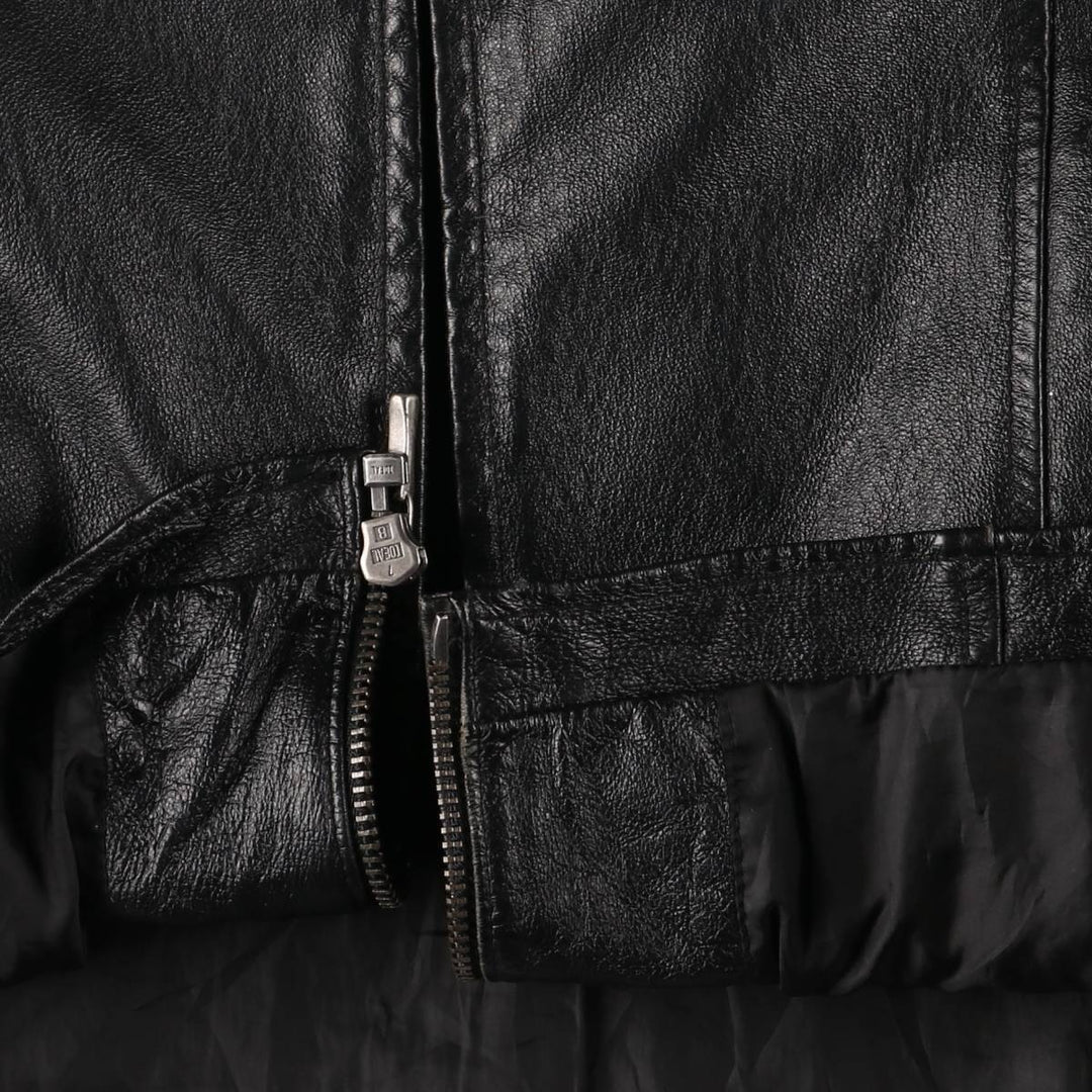 Wilsons Leather Swing Top Leather Blouson, Men's XL genuine leather black type Vintage Second Hand