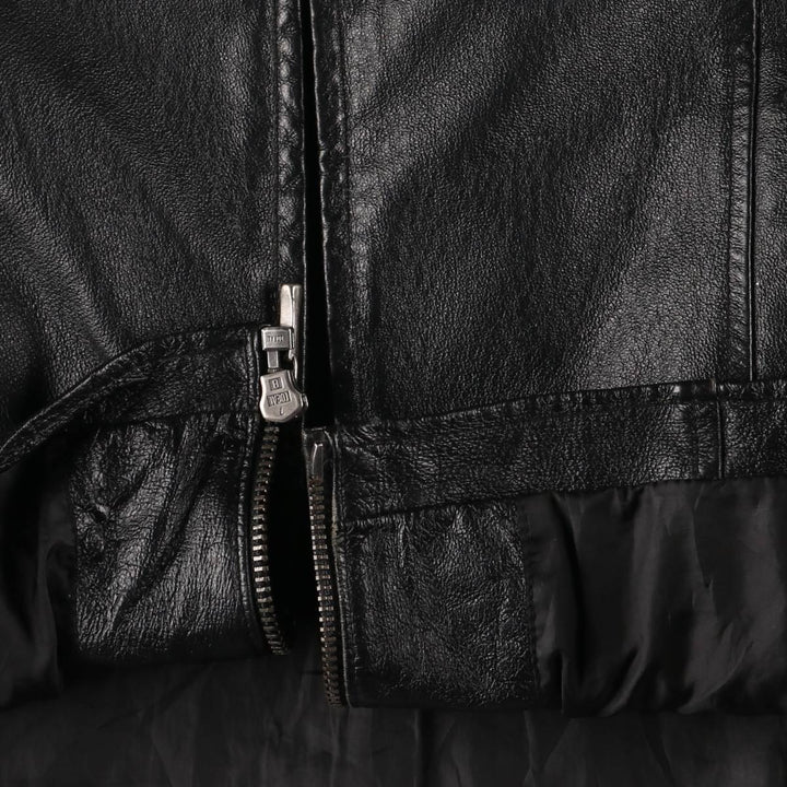 Wilsons Leather Swing Top Leather Blouson, Men's XL genuine leather black type Vintage Second Hand