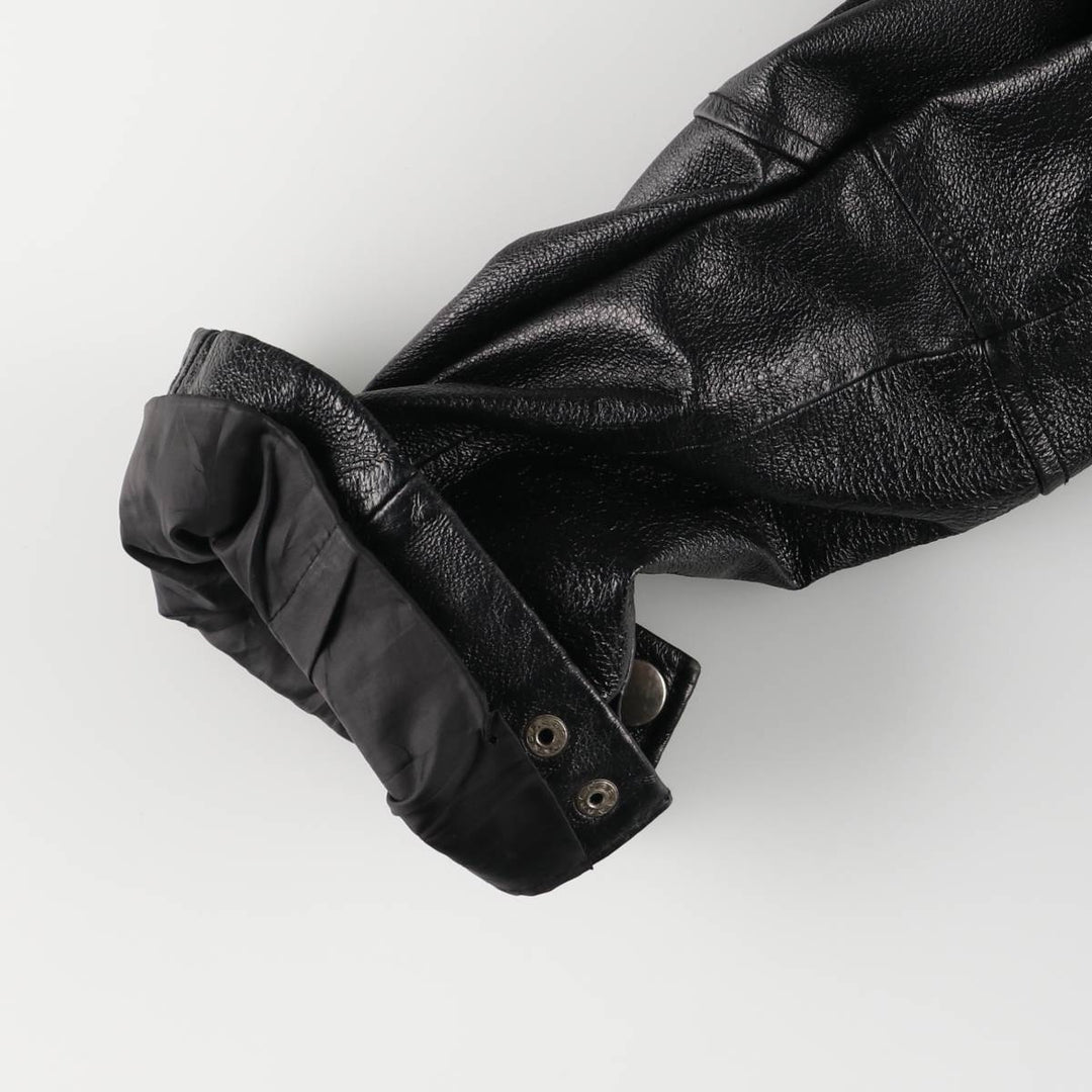 Wilsons Leather Swing Top Leather Blouson, Men's XL genuine leather black type Vintage Second Hand