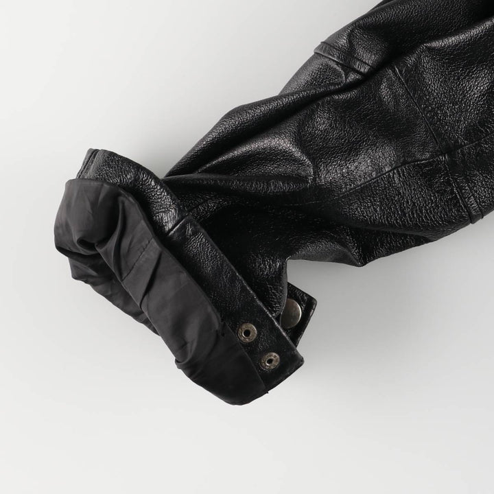 Wilsons Leather Swing Top Leather Blouson, Men's XL genuine leather black type Vintage Second Hand