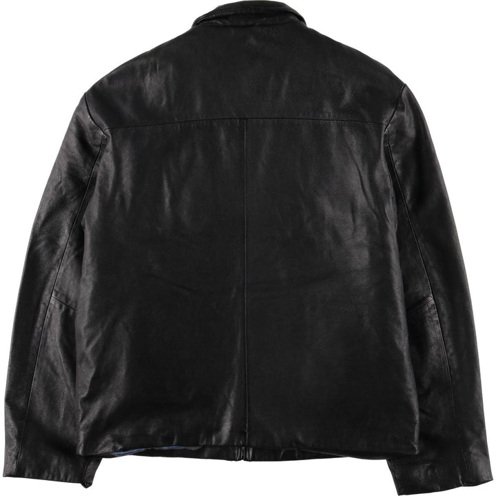 Wilsons Leather PELLE STUDIO Swing Top Padded Leather Blouson, Men's Size L genuine leather black type Vintage Second Hand