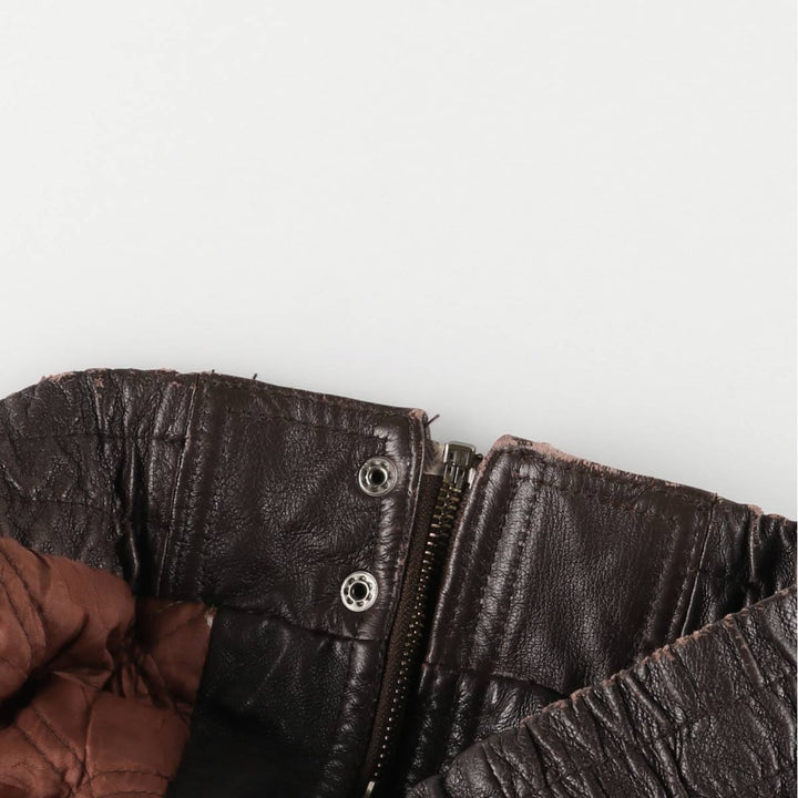 Ash Creek Trading Padded Leather Blouson, Men's XL genuine leather brown type Vintage Second Hand