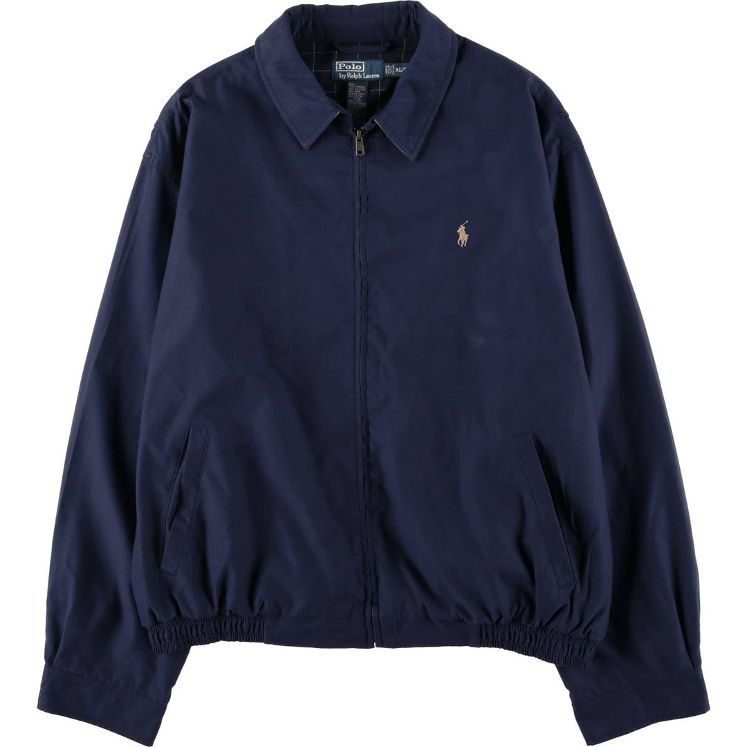 Ralph Lauren POLO by Ralph Lauren Swing Top Sports Jacket Men's XL polyester navy blue type Vintage Second Hand