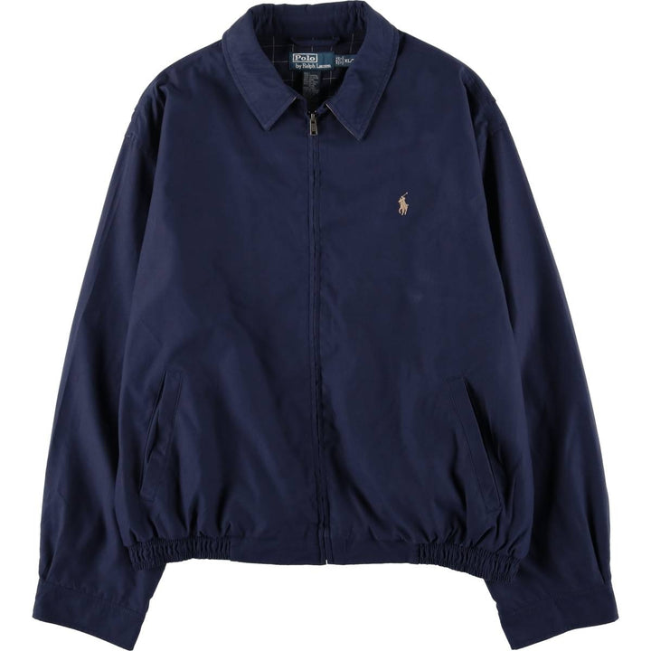 Ralph Lauren POLO by Ralph Lauren Swing Top Sports Jacket Men's XL polyester navy blue type Vintage Second Hand