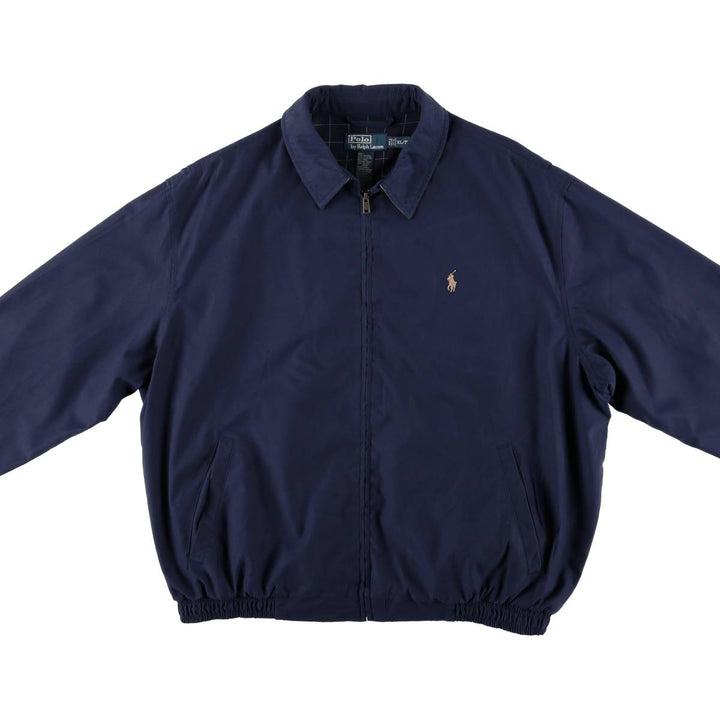 Ralph Lauren POLO by Ralph Lauren Swing Top Sports Jacket Men's XL polyester navy blue type Vintage Second Hand