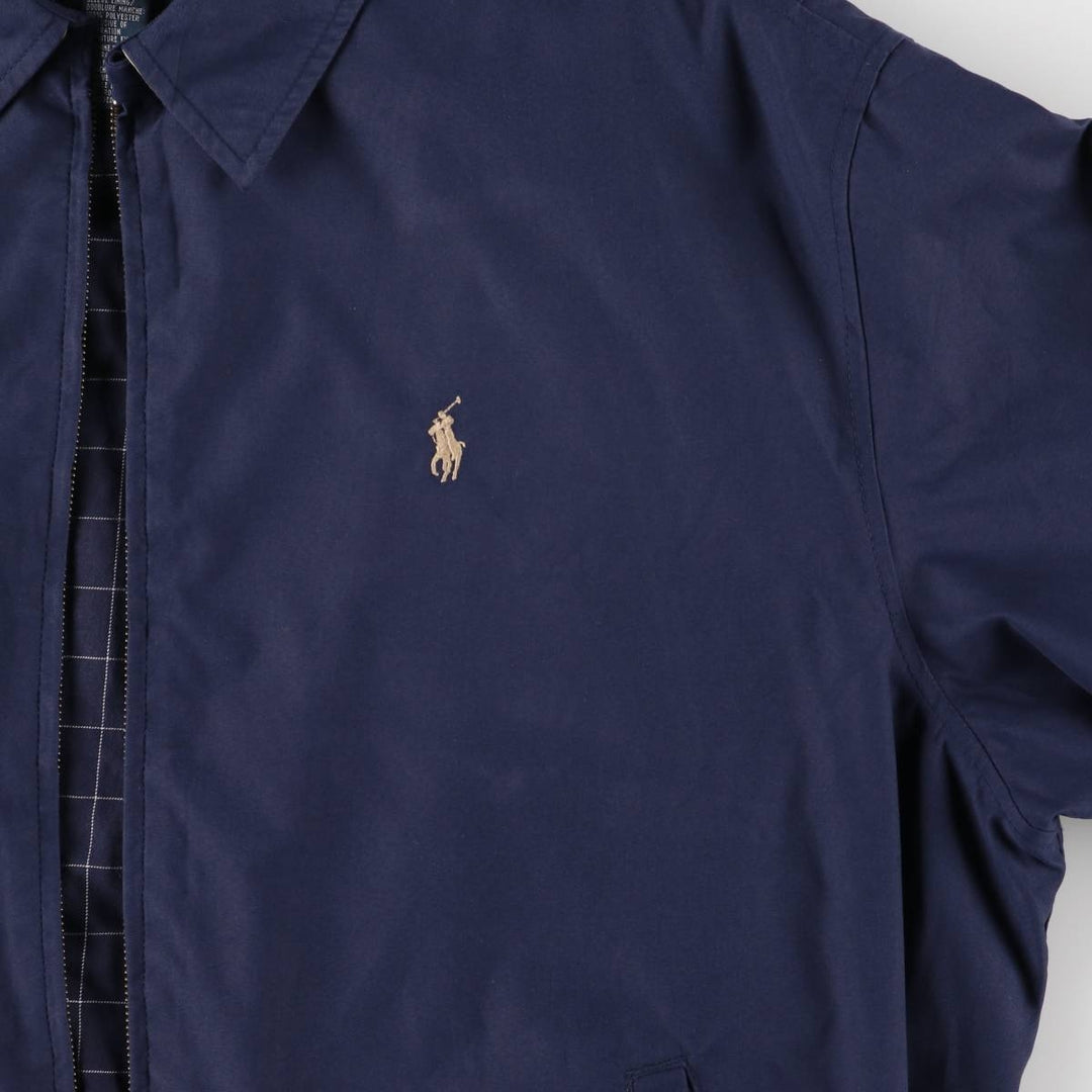 Ralph Lauren POLO by Ralph Lauren Swing Top Sports Jacket Men's XL polyester navy blue type Vintage Second Hand