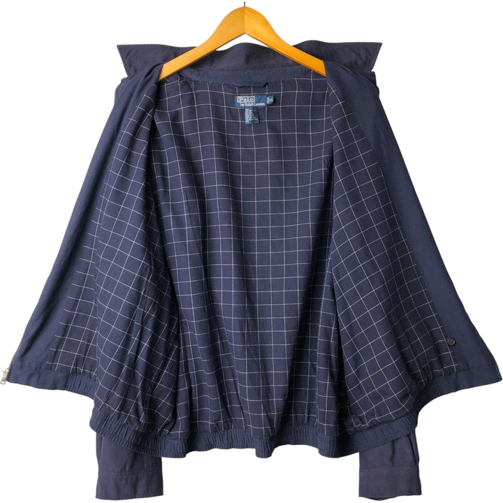 Ralph Lauren POLO by Ralph Lauren Swing Top Sports Jacket Men's XL polyester navy blue type Vintage Second Hand