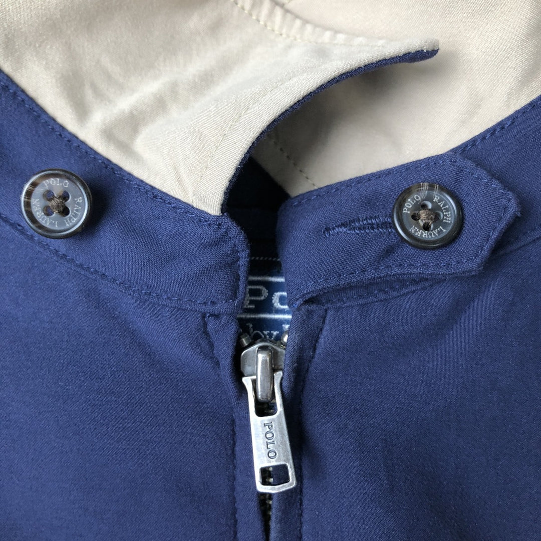 Ralph Lauren POLO by Ralph Lauren Swing Top Sports Jacket Men's XL polyester navy blue type Vintage Second Hand