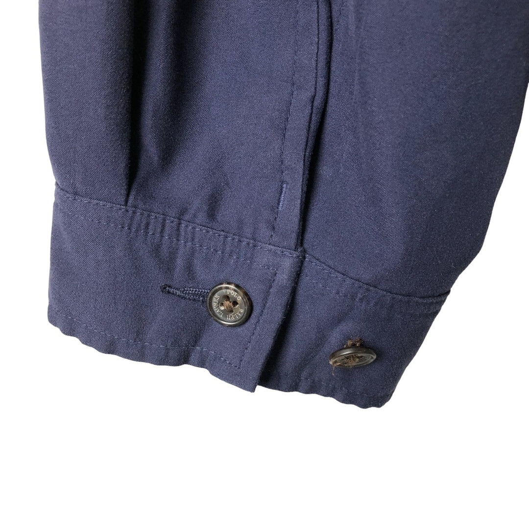 Ralph Lauren POLO by Ralph Lauren Swing Top Sports Jacket Men's XL polyester navy blue type Vintage Second Hand