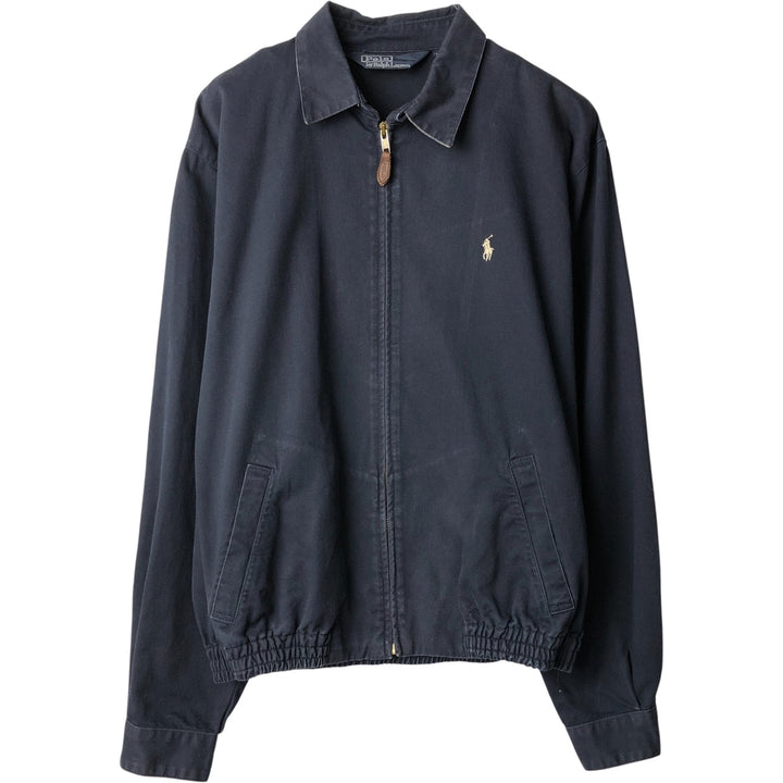 Ralph Lauren POLO by Ralph Lauren Swing Top Sports Jacket Men's XL cotton navy blue type Vintage Second Hand