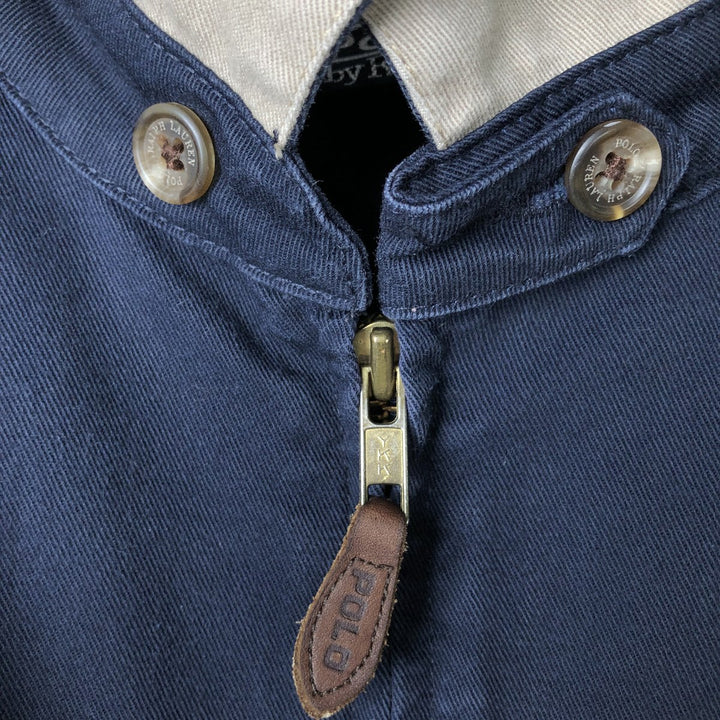 Ralph Lauren POLO by Ralph Lauren Swing Top Sports Jacket Men's XL cotton navy blue type Vintage Second Hand