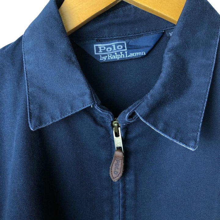 Ralph Lauren POLO by Ralph Lauren Swing Top Sports Jacket Men's XL cotton navy blue type Vintage Second Hand