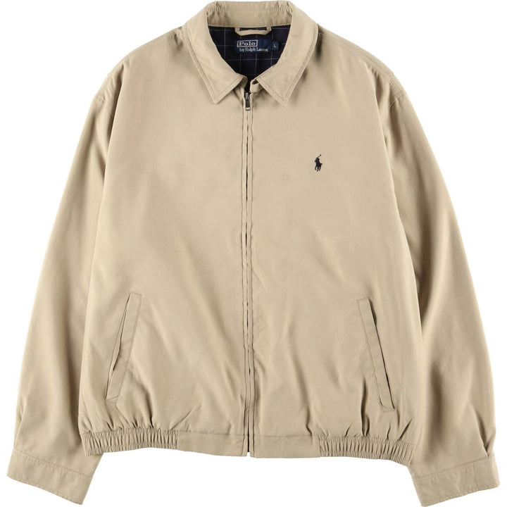 Ralph Lauren POLO by Ralph Lauren Swing Top Sports Jacket Men's L size polyester Beige type Vintage Second Hand