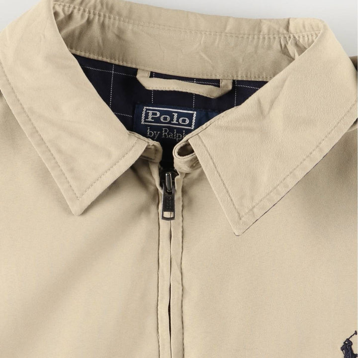 Ralph Lauren POLO by Ralph Lauren Swing Top Sports Jacket Men's L size polyester Beige type Vintage Second Hand