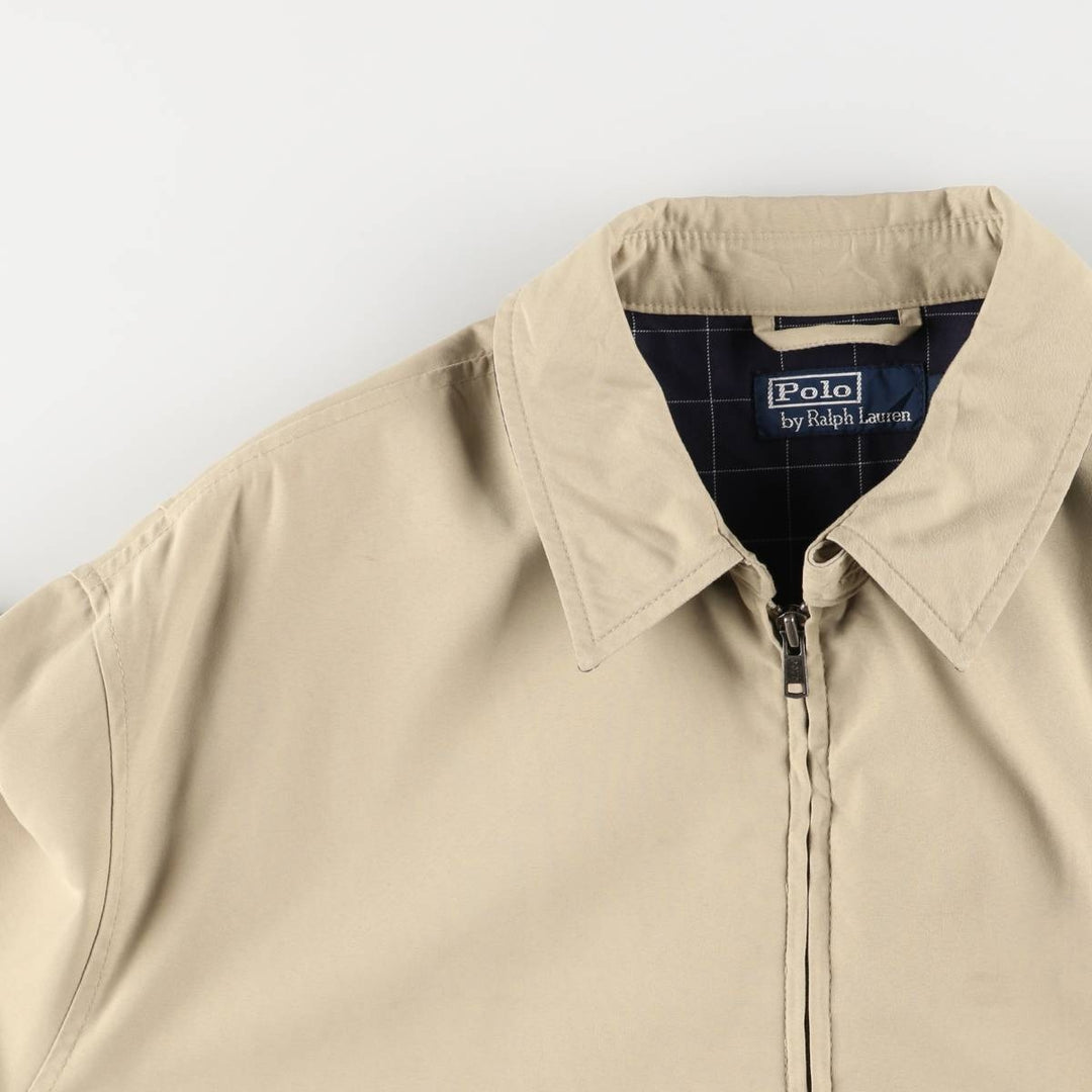 Ralph Lauren POLO by Ralph Lauren Swing Top Sports Jacket Men's L size polyester Beige type Vintage Second Hand