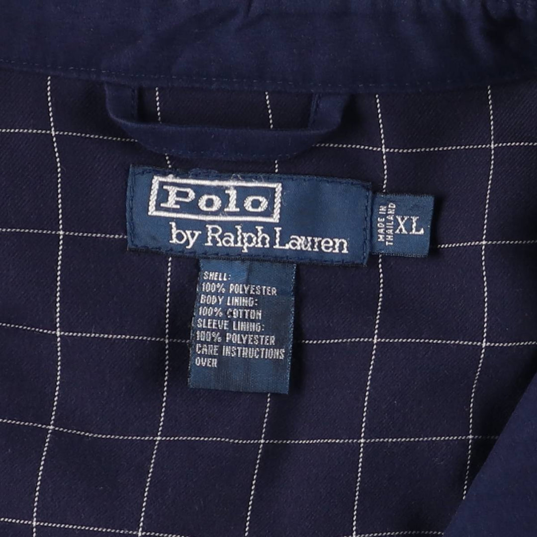 Ralph Lauren POLO by Ralph Lauren Swing Top Sports Jacket Men's XL polyester navy blue type Vintage Second Hand