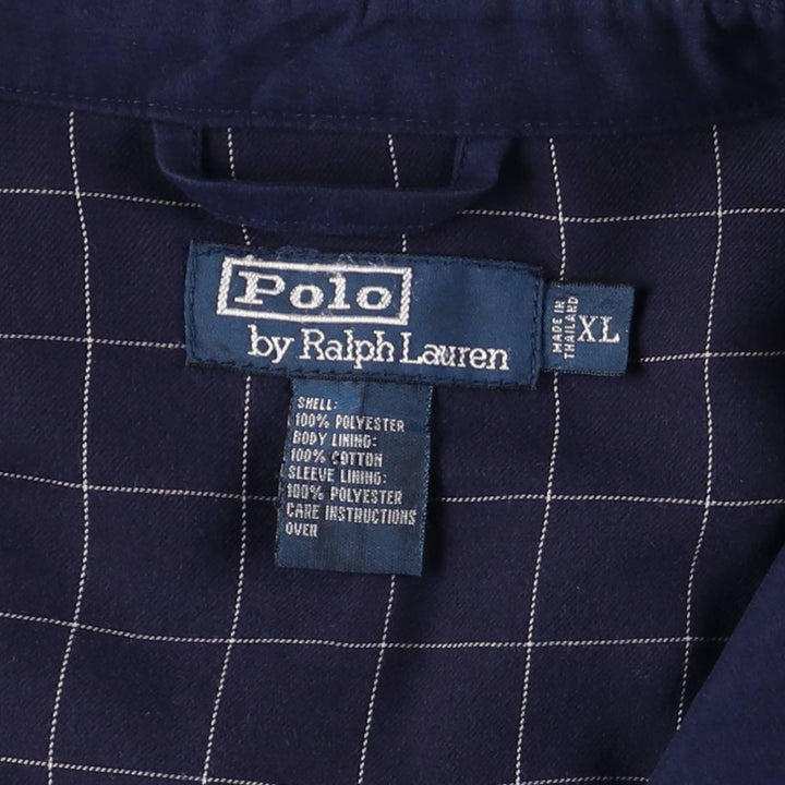 Ralph Lauren POLO by Ralph Lauren Swing Top Sports Jacket Men's XL polyester navy blue type Vintage Second Hand